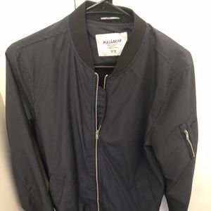 Pull & Bear Navy Bomber Medium